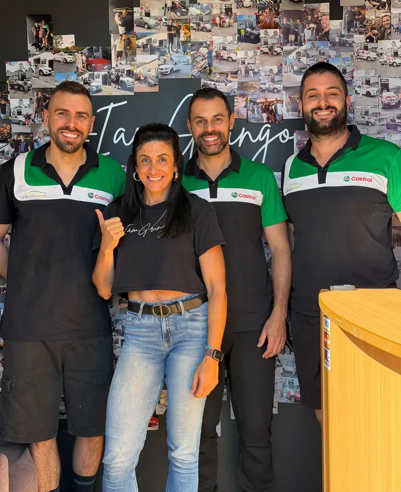 The Gringo Motors team in the Southport workshop office